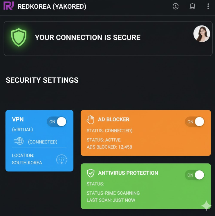 야코레드 보안 설정 예시