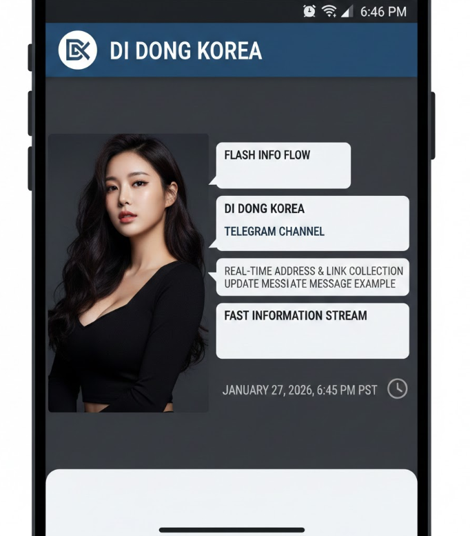 di동코리아 텔레그램 채널 캡처