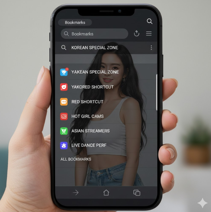 모바일 브라우저 즐겨찾기 목록